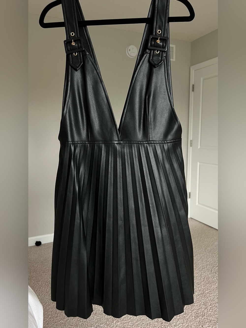 Zara faux leather dress